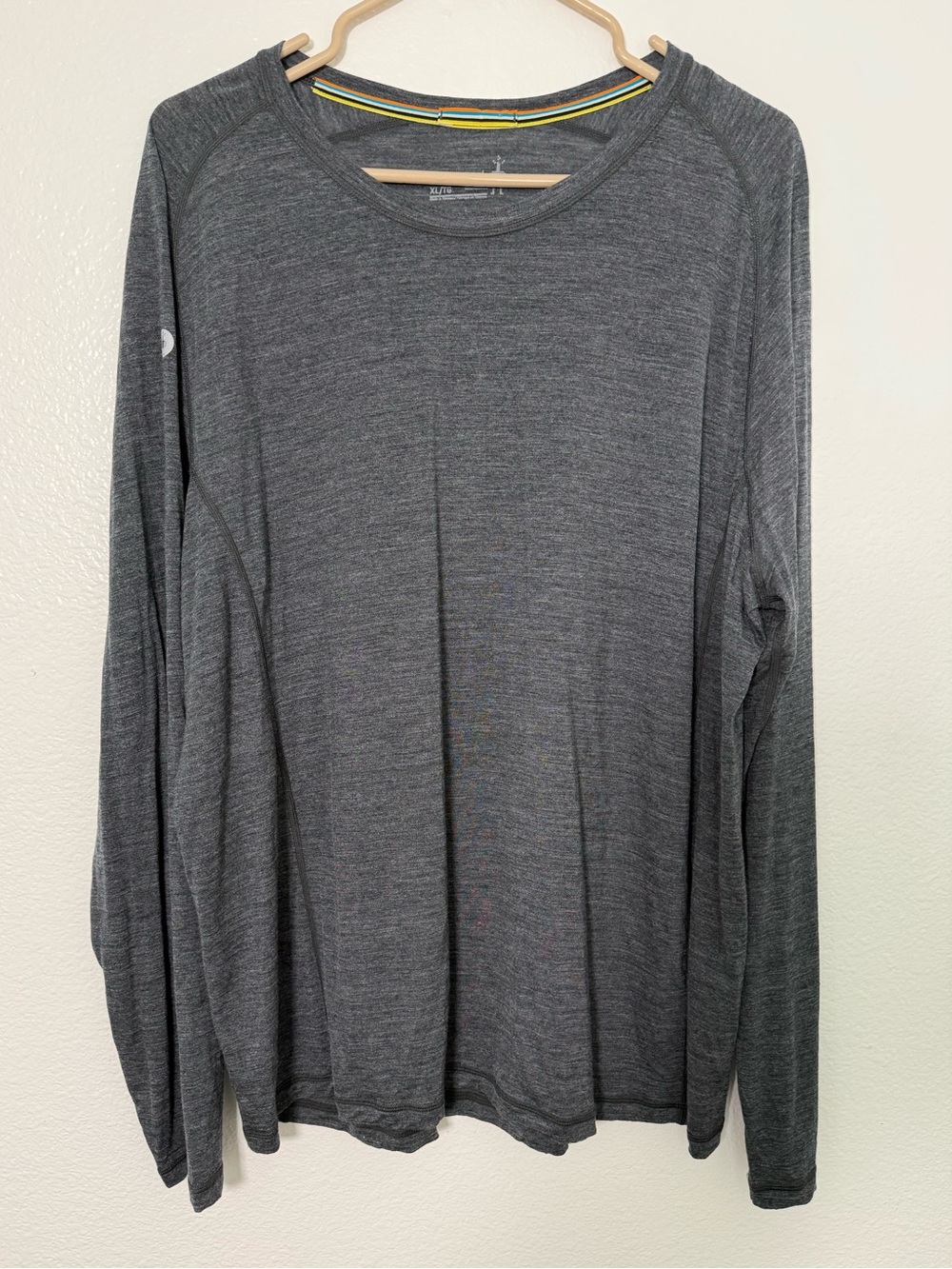 Smartwool Men's Active Ultralite Long Sleeve Heathered Grey Shirt